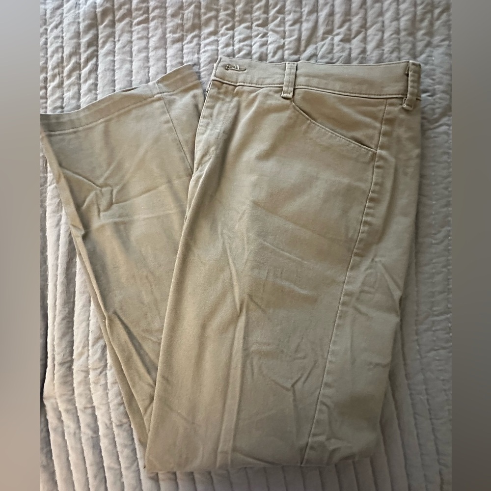 Lee Taupe Relaxed Straight Leg Pants
